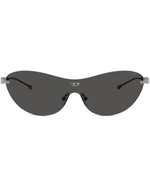 DIESEL Rimless Cat-Eye Sunglasses - Grey