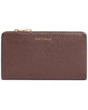 Coccinelle C-Me Logo-Detail Wallet - Brown