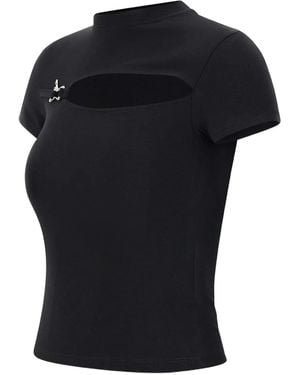 HELIOT EMIL Cut-Out T-Shirt - Black
