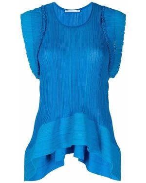 Stella McCartney Top Bicolore A Coste - Blu