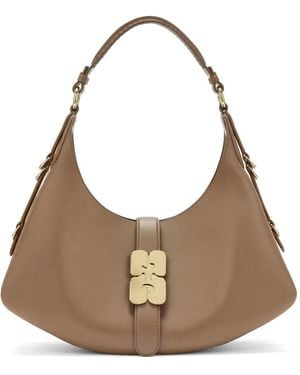 Ganni Small Kat Bag - Natural