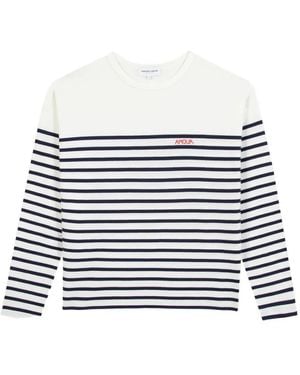 Maison Labiche Montpar Stripe T-Shirt - White
