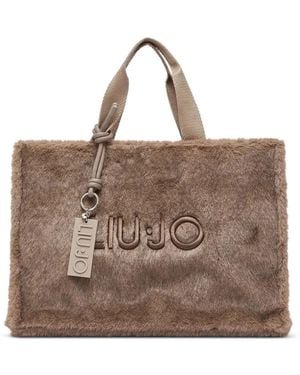 Liu Jo Large Teddy Tote Bag - Brown
