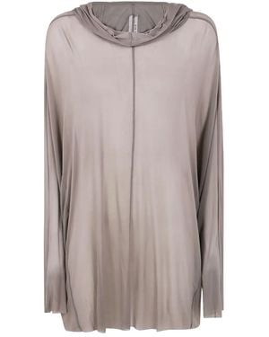 Rick Owens Blusa A Maniche Lunghe - Marrone