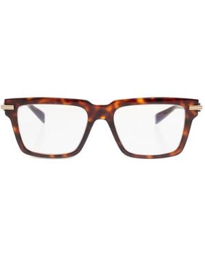 Balmain Fade Brille Mit Eckigem Gestell - Braun