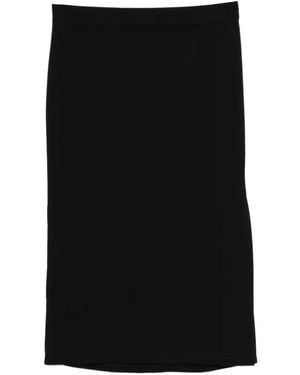 agnès b. Buckle Midi Skirt - Black