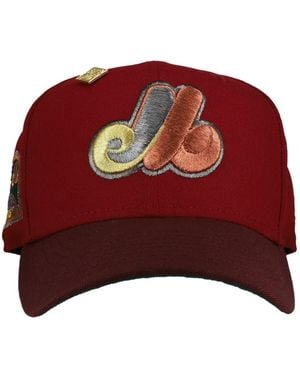 KTZ 59Fifty Montreal Expos Olympic Stadium Fitted Cap - Red