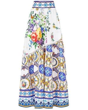CAMILLA Tiles Darls Skirt - White