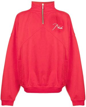 Rhude Embroidered Half-Zip Sweatshirt