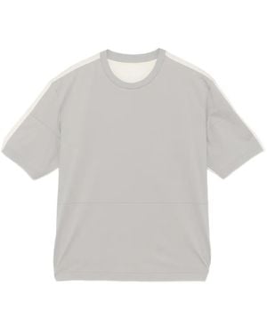 CROQUIS Two-Tone Crew-Neck T-Shirt - White