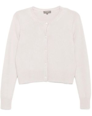 N.Peal Cashmere Cardigan Crop - Bianco