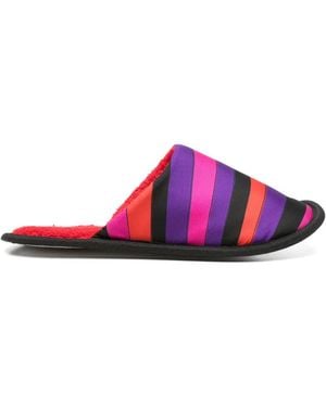 PUCCI Slippers Con Motivo De Rayas - Morado