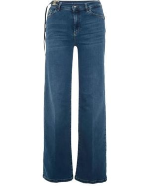 Liu Jo Belt-Detail Jeans - Blue