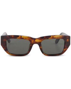 Retrosuperfuture Ra Havana Striata Tortoiseshell-Effect Sunglasses - Grey