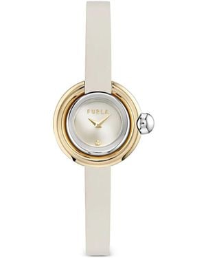 Furla Armbanduhr Mit Lederhülle 28Mm - Weiß
