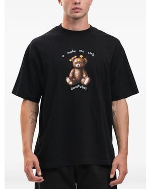 DOMREBEL Stars Printed T-Shirt - Black