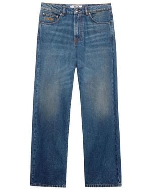 MSGM Logo Pants - Blue
