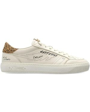 ENTERPRISE JAPAN Leopard-Print Sneakers - White