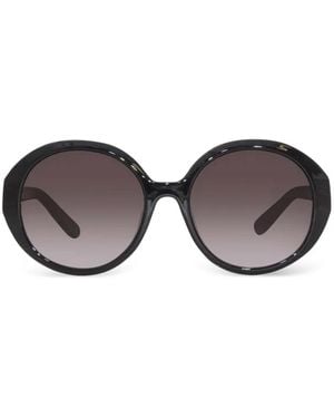 Ferragamo Eyewear Round-Frame Sunglasses - Grey