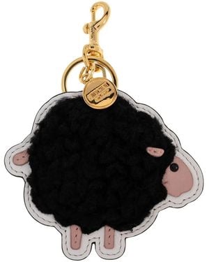 Moschino Sheep Charm Keyring - Black