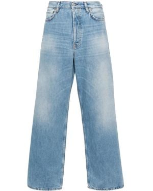 Acne Studios ミッドライズ ワイドジーンズ - ブルー