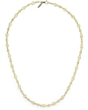 Desmo Diamond-Cut Beaded Necklace - Metallic