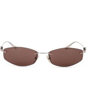 Balenciaga Geometric-Frame Sunglasses - Metallic