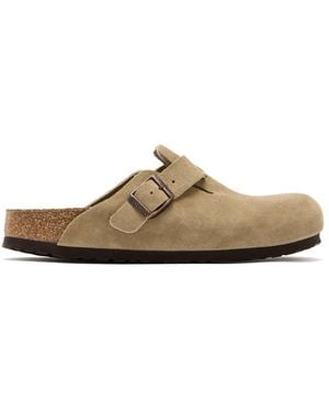 Birkenstock Boston Suede Sandals - Brown