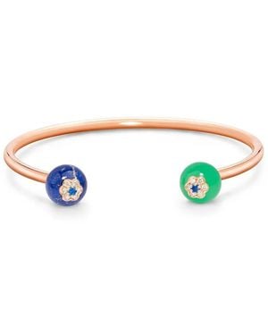 David Morris 18Kt Rose Forest Berry Bangle - White