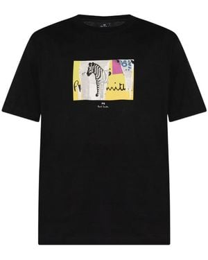 Paul Smith Zebra-Print T-Shirt - Black