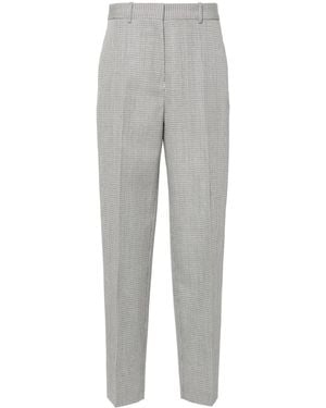 Jil Sander Checked Tailored Trousers - Grey