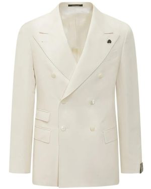 Gabriele Pasini Double-Breasted Flap Jacket - White