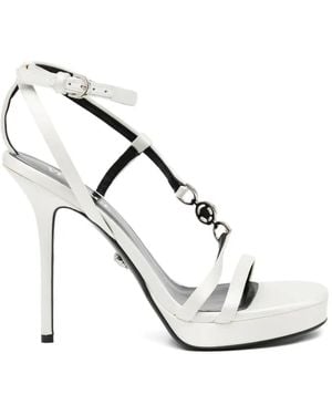 Versace Sandales À Bride En Chaîne - White