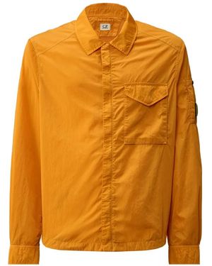 C.P. Company Chrome-R Zipped Lens Overshirt - Orange