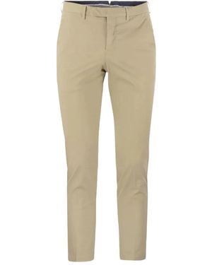 PT Torino Flap-Pocket Trousers - Natural