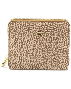 Borbonese Medium Classica Zip-Around Wallet - Natural