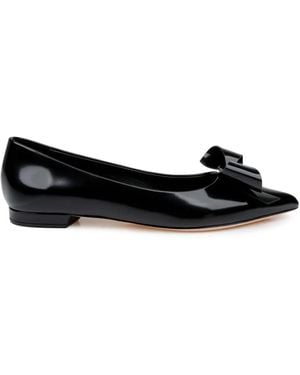 Dee Ocleppo Clinton Leather Ballerina Shoes - Black
