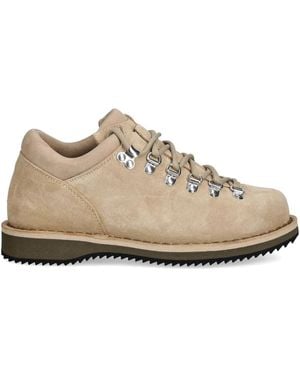 Diemme Roccia Lace-Up Suede Boots - Natural