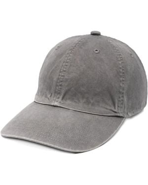 AURALEE Garment-Dyed Chino Cap - Grey