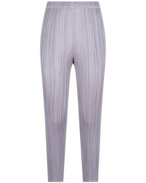 Pleats Please Issey Miyake Pleated Trousers - Grey