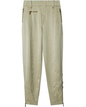 Burberry Lyocell Tailored Trousers - Green