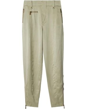 Burberry Pantalon De Tailleur En Lyocell - Vert