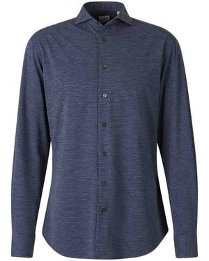 Traiano Milano Rooster Duck Shirt - Blue