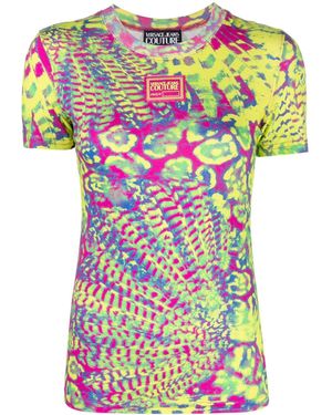 Versace Jeans Couture Printed Cotton T-Shirt - Pink