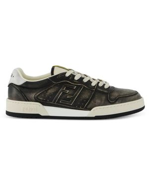 Fendi Sneakers Mit Ff-Logo Im Distressed-Look - Schwarz