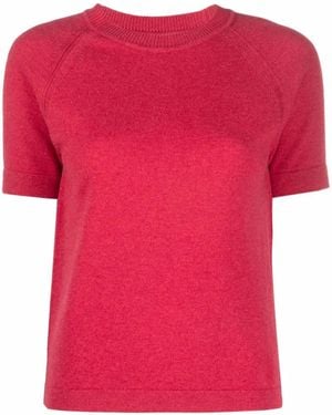 Barrie Fine-Knit Cashmere Top - Pink