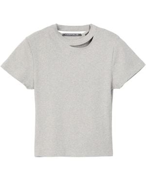 CAMPERLAB T-Shirt À Détails De Découpes - Grey