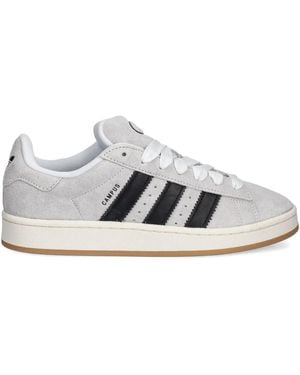 adidas Three-Stripes Suede Sneakers - White