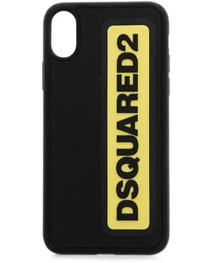 DSquared² Coque D'Iphone À Patch Logo - Black