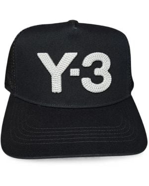 Y-3 Logo-Patch Trucker Cap - Black